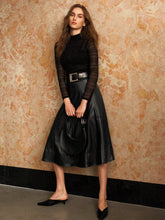 MOTF PREMIUM PU LEATHER A LINE SKIRT